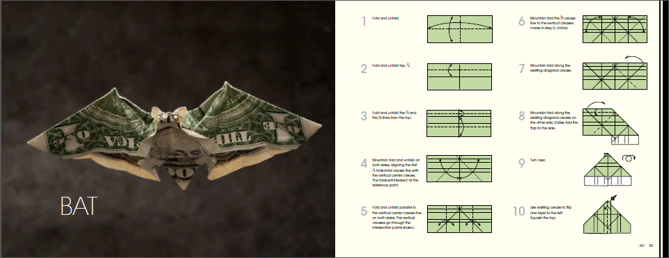 Dollar Bill Origami Book